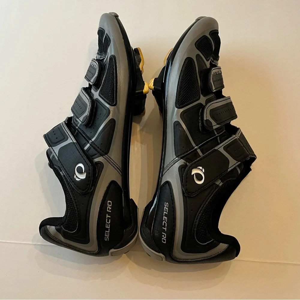 Pearl Izumi Women’s Select Rd IV Black Gray Low Profile Cleats Cycling shoes 42